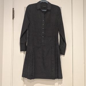 Banana Republic Long Sleeve Pleated Dress